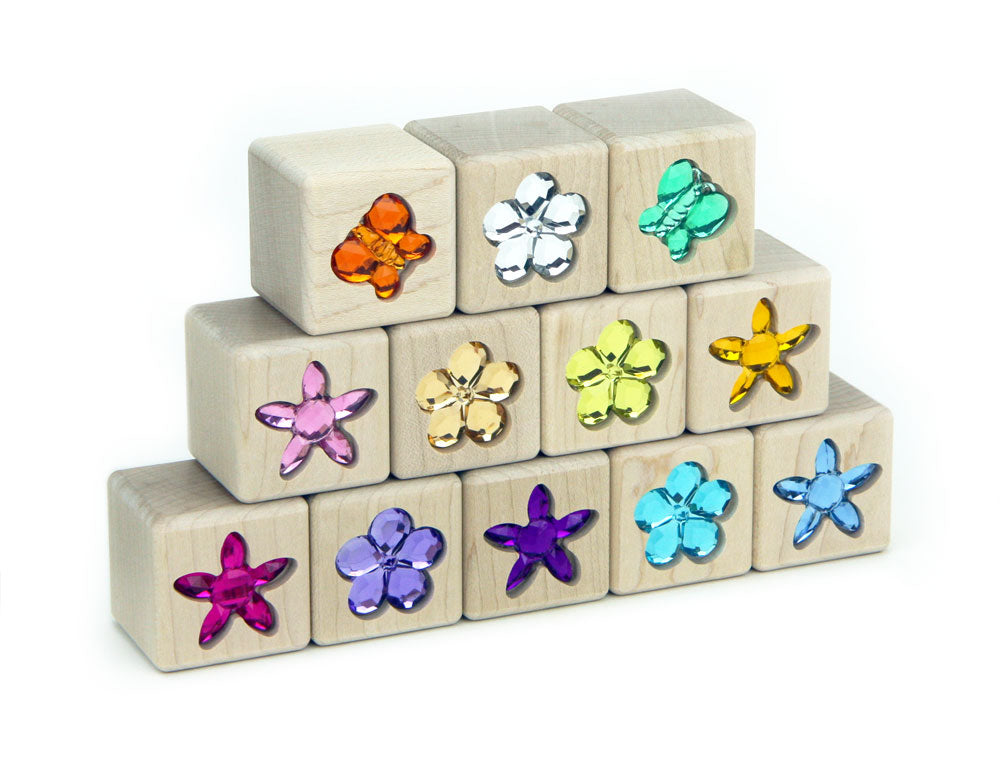 12 pc. Flower Garden Gem Blocks